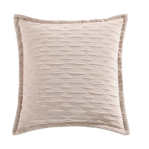 Renee Taylor Marley Jacquard European Pillowcase Champagne 65x65cm