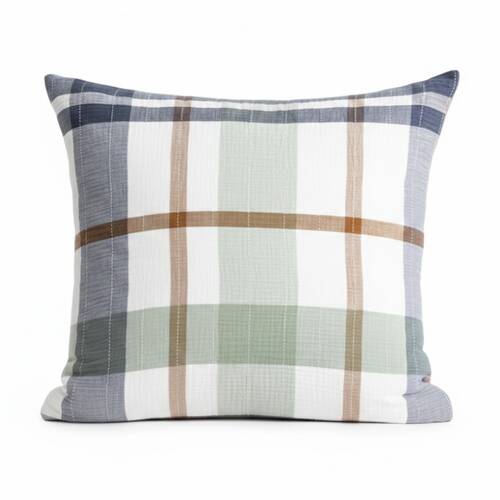 Renee Taylor Yarn Dyed Cotton Olivia European Pillowcase Multi 65x65cm