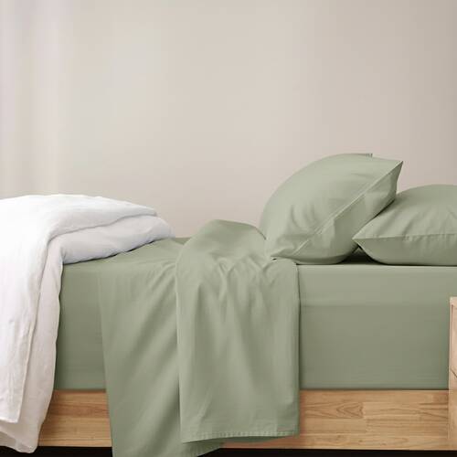 Renee Taylor 400TC Egyptian Cotton Sheet Set W/ Pillowcases Green Split King