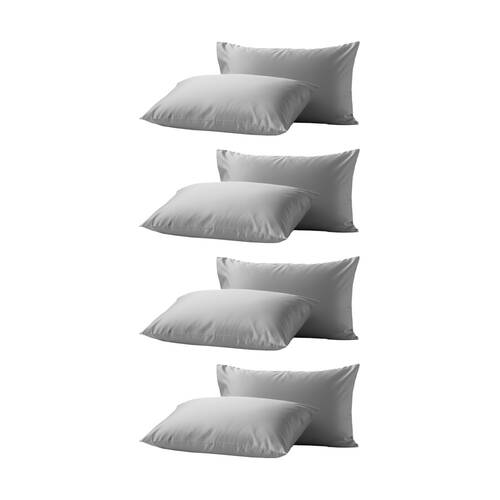 4x 2pc Renee Taylor 400TC Egyptian Cotton Standard Pillowcase Pair Antarctica