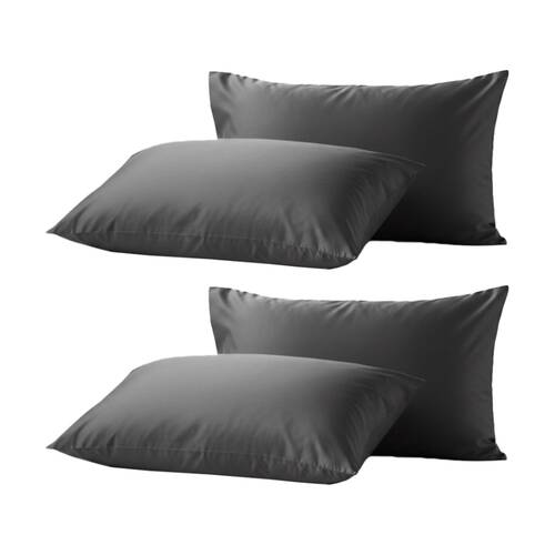 2x 2pc Renee Taylor 400TC Egyptian Cotton Standard Pillowcase Pair Magnet