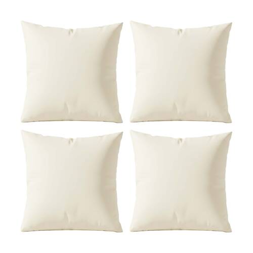 4PK Renee Taylor 400TC Egyptian Cotton European Pillowcase Vanilla 65x65cm
