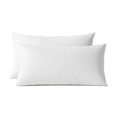 2pc Renee Taylor 400TC Egyptian Cotton King Pillowcase Pair White 50x90cm