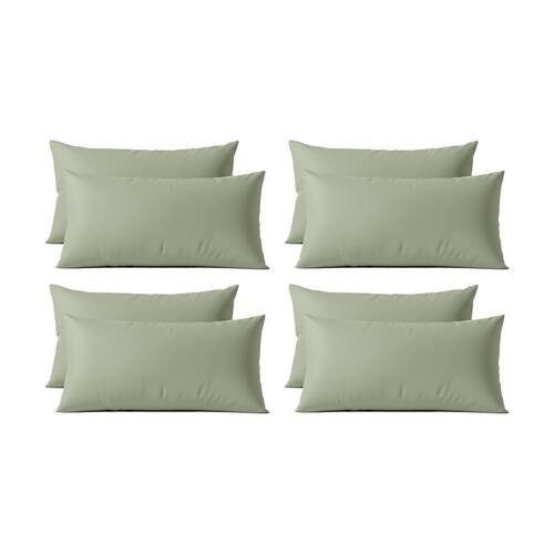 4x 2pc Renee Taylor 400TC Egyptian Cotton King Pillowcase Pair Green 50x90cm