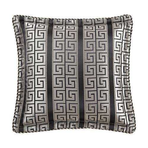 Renee Taylor Regalia Collection Mayana Cushion Champenge Silver & Black 45x45cm