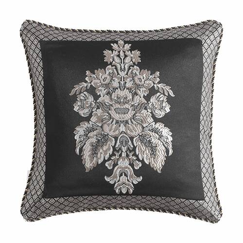 Renee Taylor Regalia Collection Greta Cushion Champagne & Black 45x45cm