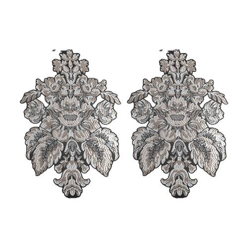 2PK Renee Taylor Regalia Collection Greta Cushion Champagne & Black 45x45cm