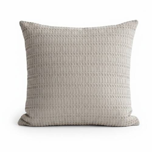 Cloud Linen Celeste Seersucker Cotton Waffle European Pillowcase Charcoal