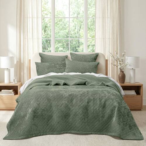 Renee Taylor Archie Cross Stitch Velvet European Pillowcase Cotton Military