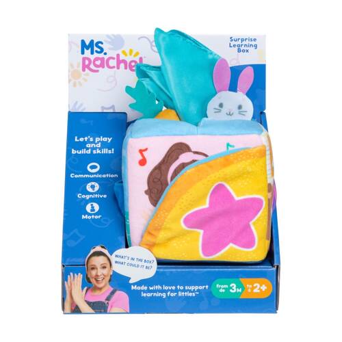 Ms Rachel Infant/Toddler Skill Building Surprise Learning Box Soft Toy 3m+