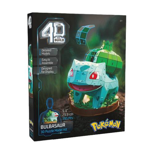 4D Build Pok?mon Model Building Puzzle Kit 12y+ 23.5.x29x23.9cm Bulbasaur