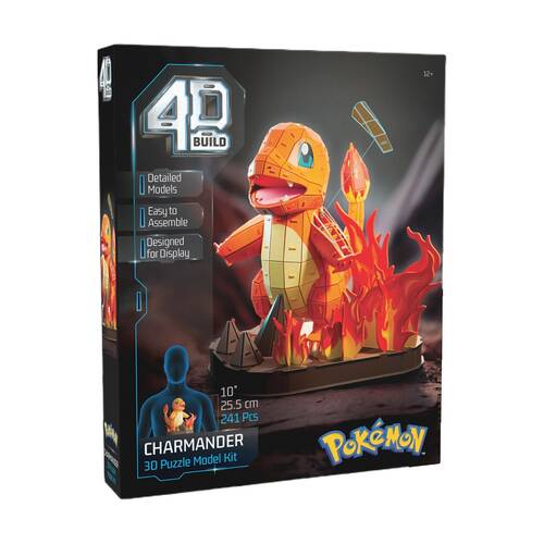 4D Build Pok?mon Model Building Puzzle Kit 12y+ 24.8x23.5x25.5cm Charmander