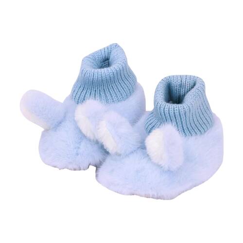 SnuggUps Baby Blue Bunny Plush Slipper Shoes Soft Sherpa Lining