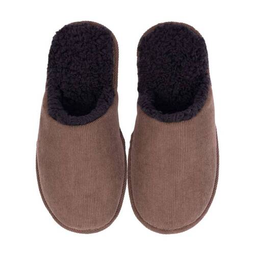 SnuggUps Men's Slide On Sherpa Lined?Slippers?Chocolate?Medium EU40-42