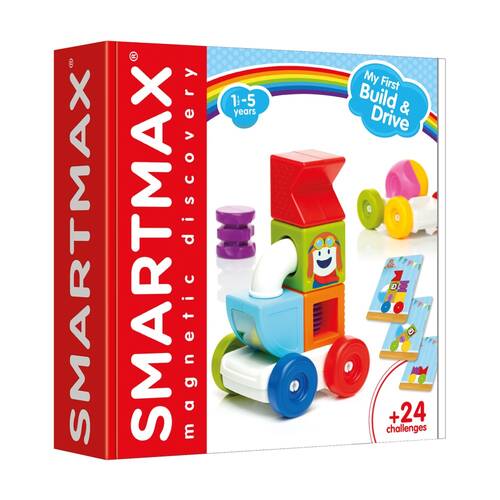 Recent Toys SmartMax My First Build and Drive Magnetic Playset 24 Challenges