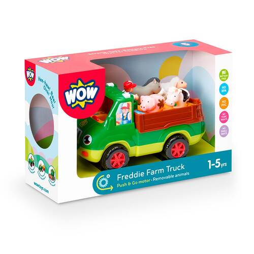 Wow Toys Freddie Farm Truck Push-Go Toy With Removable Animals 1-5y