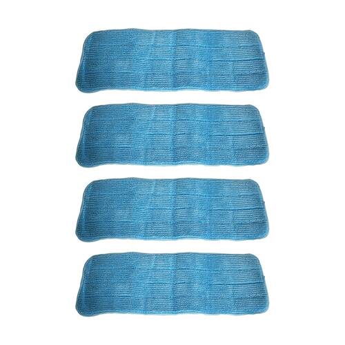 4PK Cleanstar Single Spray Mop Pad Replacement For SP-MOP 40x14cm Blue