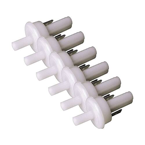 6PK Push On Tamper Switch SPST Button Red 250V AC 19.5mm Mount Hole