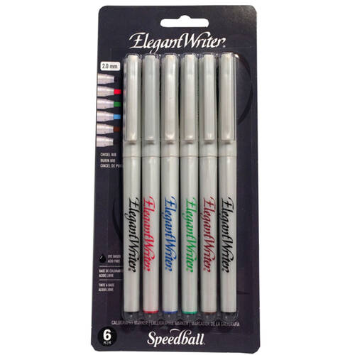 5pc Speedball Elegant Writer Art/Craft Calligraphy Writing Markers Fine