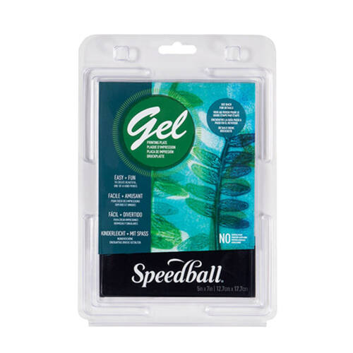 Speedball Art & Craft Gel Monoprinting Plate Print/Mixed Media 5x7 Inch