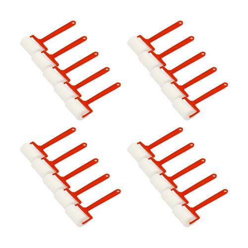 20PK Educational Colours Economical Sponge Paint Roller 40mm Kids Art/Craft