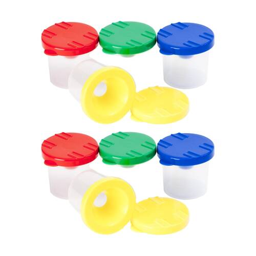 2x 4pc Educational Colours Stubby Safety Paint Pot Set Kids Art/Craft