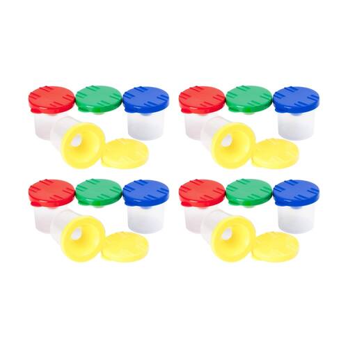 4x 4pc Educational Colours Stubby Safety Paint Pot Set Kids Art/Craft