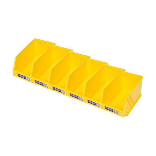 6PK Fischer Plastic Regular Storage Drawer Yellow Stor-Pak Containers Container