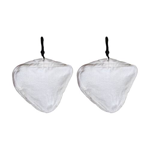 2PK Cleanstar Replacement Steam Mop Pad For Eurohome & Genius 2-In-1 White