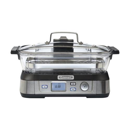 Cuisinart CookFresh Digital Electric Glass Steamer 5L W/ LCD - Stainless Steel