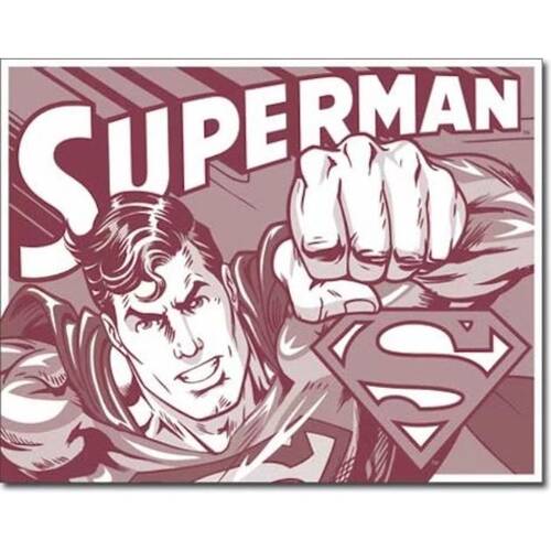 Tin Box Co Superman Retro Sign Made In USA Wall Decor 40x30cm