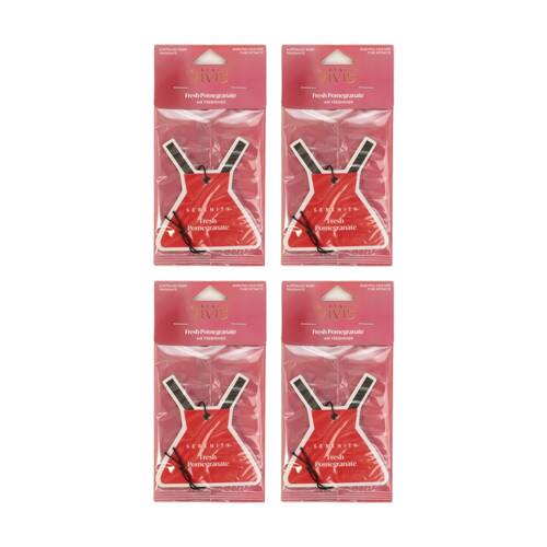4PK Serenity Fresh Pomegranate Scented Air Freshener Fruity Floral Scent