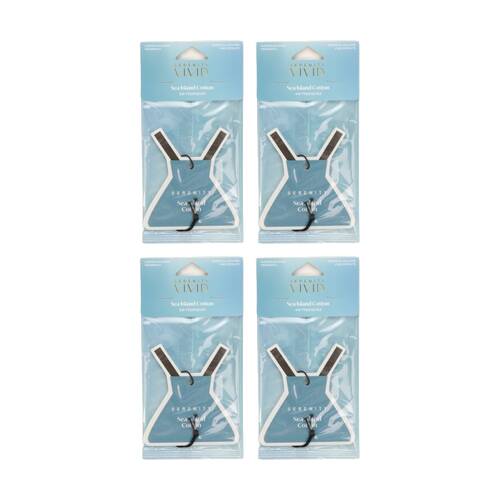4PK Serenity Sea Island Cotton Scented Air Freshener Refreshing Scent