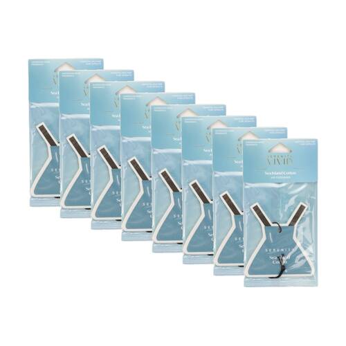 8PK Serenity Sea Island Cotton Scented Air Freshener Refreshing Scent