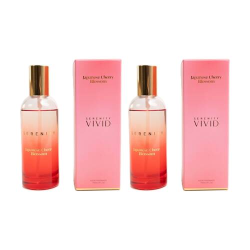 2PK Serenity Japanese Cherry Blossom 100ml Room Spray Floral Aroma