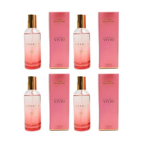 4PK Serenity Fresh Pomegranate 100ml Room Spray Fruity Floral Scent