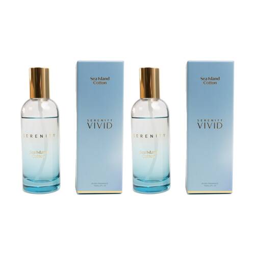 2PK Serenity Sea Island Cotton 100ml Room Spray Refreshing Scent