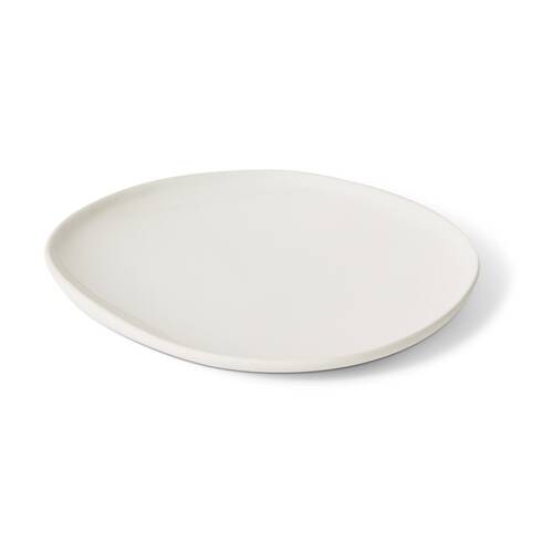 E Style Nakano Plate II Ceramic Stylish Serveware Tableware White 21x21x3cm
