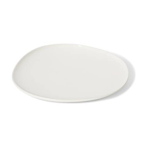 E Style Nakano Plate II Ceramic Stylish Serveware Tableware White 27x26x3cm