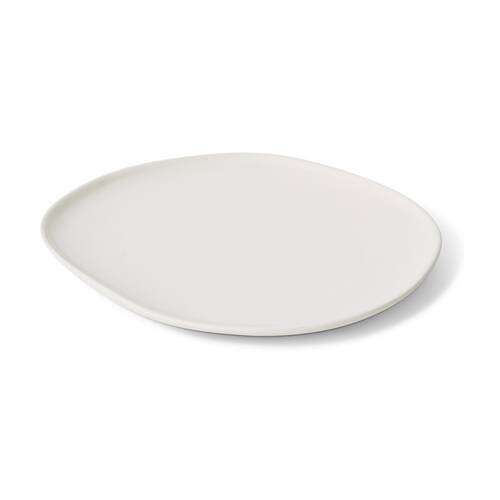 E Style Nakano Plate II Ceramic Stylish Serveware Tableware White 34x33x4cm