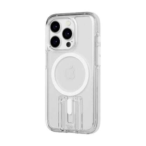 Tech21 EvoCrystal Kick w/MagSafe - iPhone 15 Pro Flexshock Impact Material White