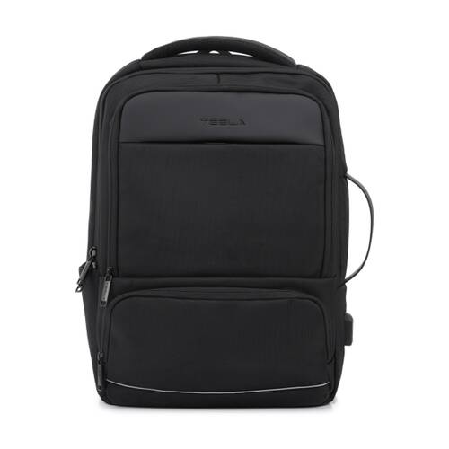 Tesla Apolo Backpack With External USB Charging Port Black 43x30x16cm