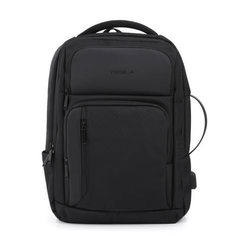 Tesla Orion Backpack With External USB Charging Port Black 43x30x16cm
