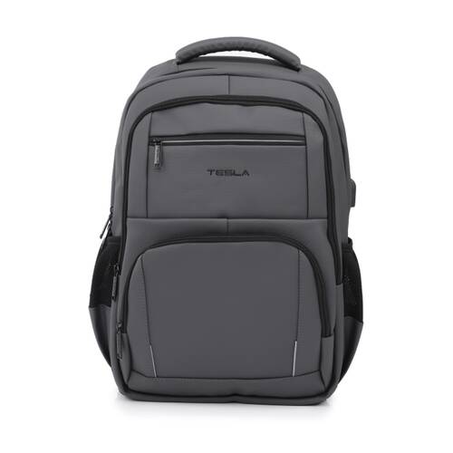Tesla Altair Backpack W/ USB Charging Port & Laptop Compartment Grey 48x33x16cm