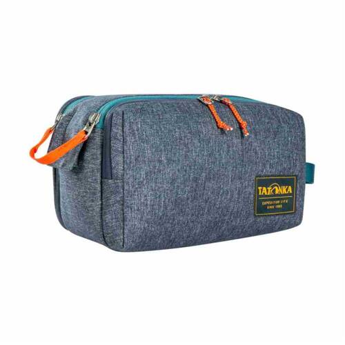 Tatonka Cosmetic Double Zip Water Resistant Toiletry Bag Pouch Navy 27x17x13cm