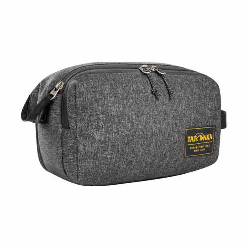 Tatonka Cosmetic Double Zip Water Resistant Toiletry Bag Pouch Black 27x17x13cm