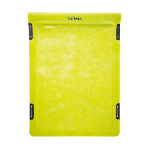 Tatonka Waterproof Touchscreen Dry Bag Tablet Case Lime A4 W/ Roll Closure