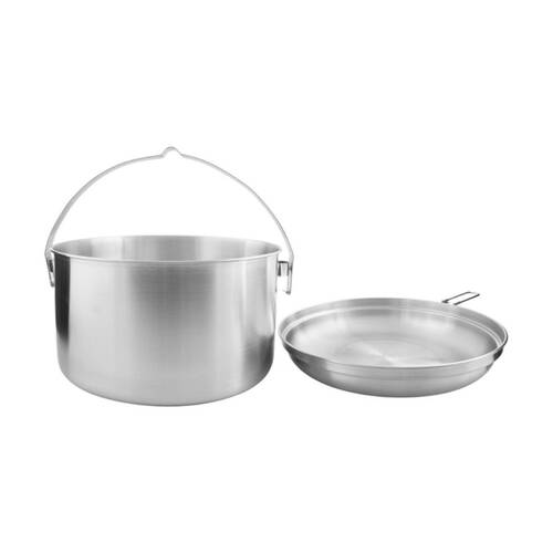 2pc Tatonka Scout Kettle Stainless Steel Camping Saucepan & Pot 6 L Set