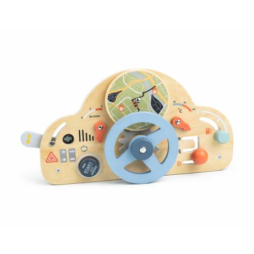 Tooky Toy Drive Kids/Baby Busy Board Interactive Play Wooden Dashboard 3y+