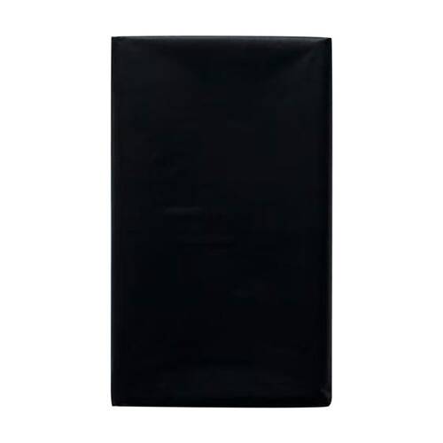 12x Partyware Plastic Table Runner Cover Tableware 1370x2740mm Black